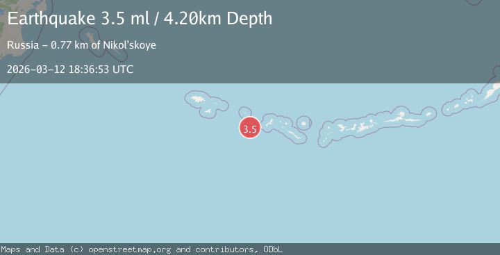 Map of Rat Islands, Aleutian Islands, Alaska
