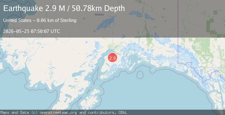 Map of Kenai Peninsula, Alaska