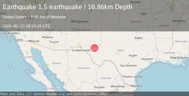 Map of western Texas