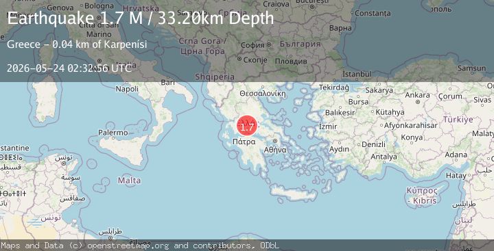 Map of West Greece
