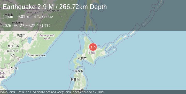 Map of Hokkaido, Japan region
