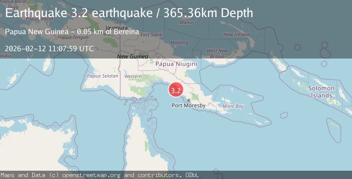 Map of eastern New Guinea region, Papua New Guinea