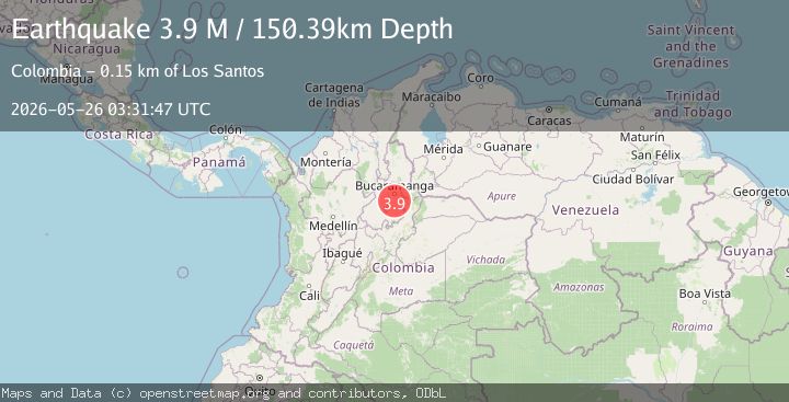 Map of northern Colombia