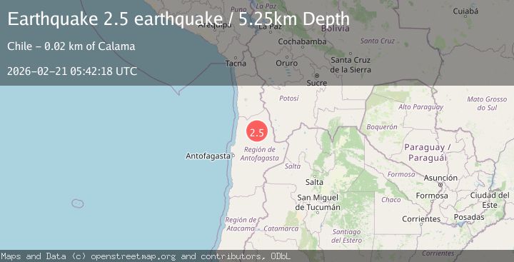 Map of Antofagasta, Chile