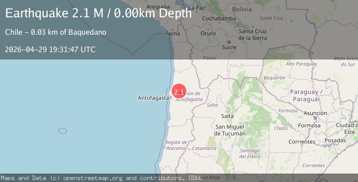 Map of Antofagasta, Chile