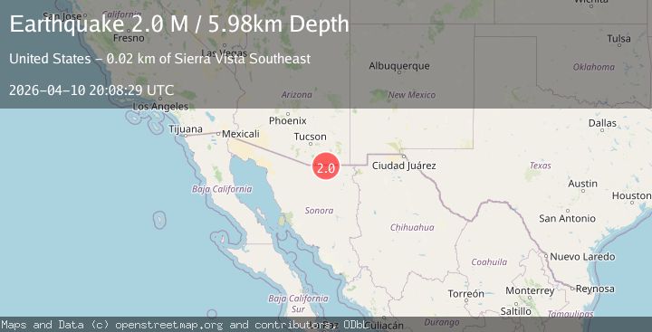 Map of Sonora, Mexico