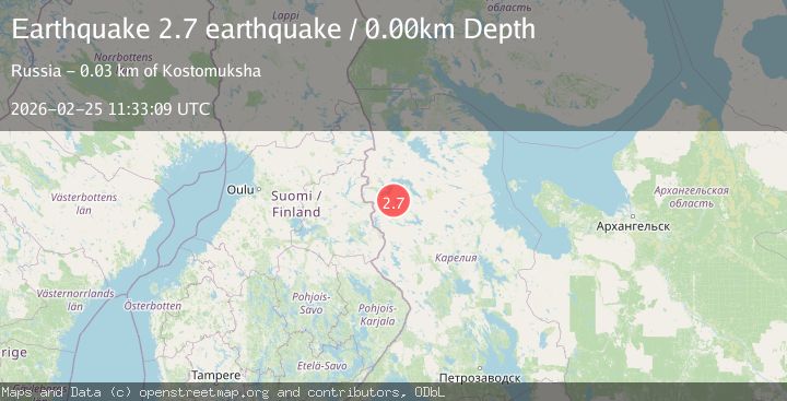Map of Finland-Russia border region