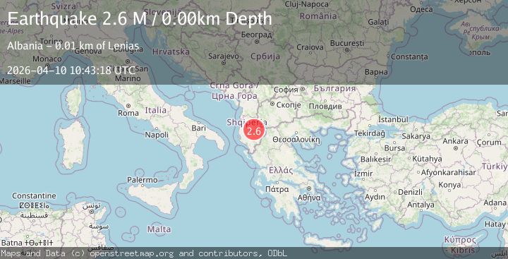 Map of Greece-Albania border region
