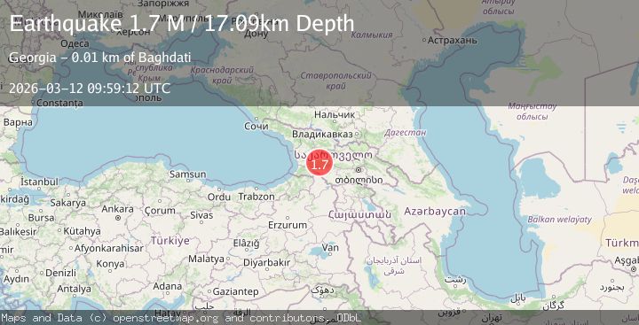 Map of Georgia (Sak'art'velo)