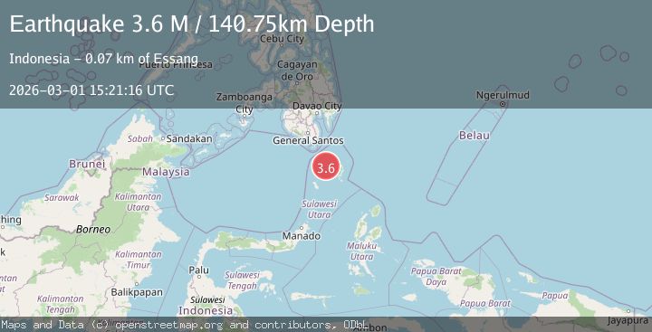 Map of Kepulauan Talaud, Indonesia