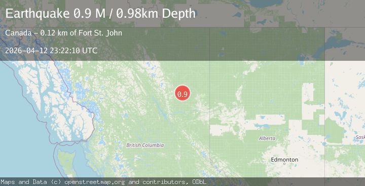 Map of British Columbia, Canada