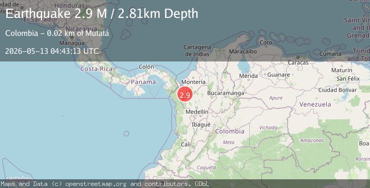 Map of northern Colombia