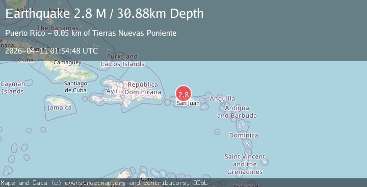 Map of Puerto Rico region