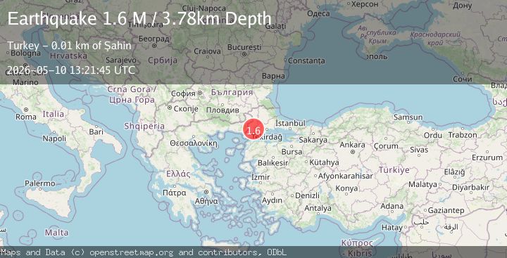 Map of Marmara Region, Turkey