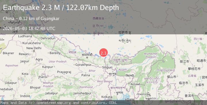 Map of western Xizang