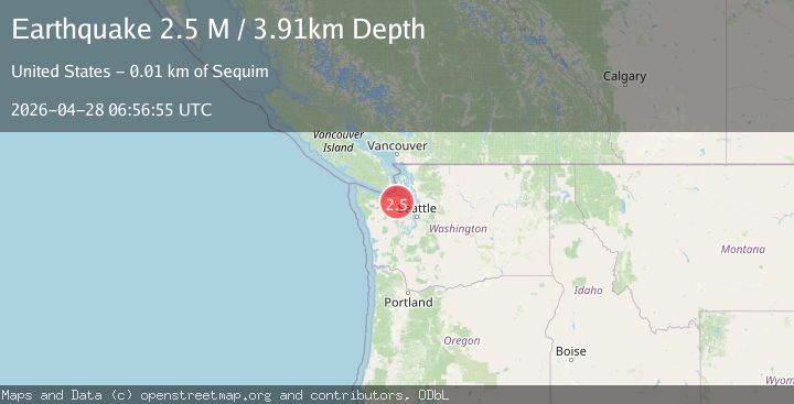 Map of Olympic Peninsula, Washington